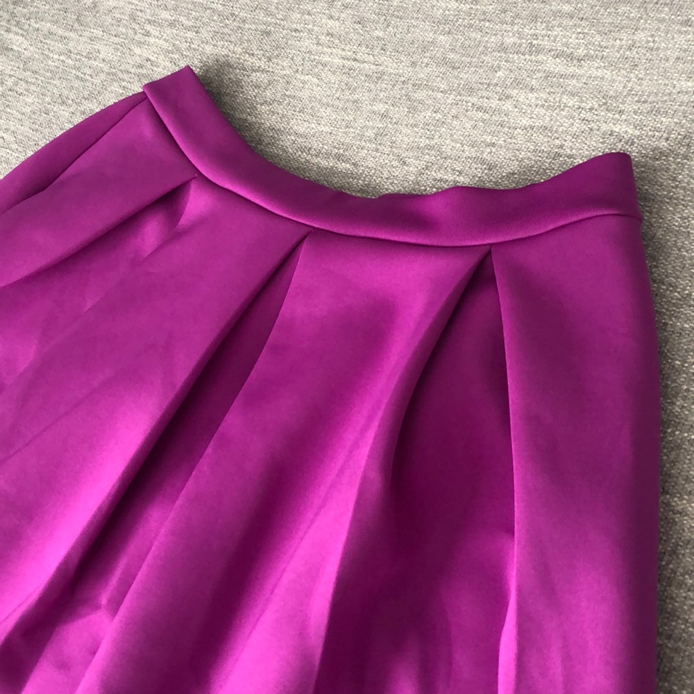 Women’s Electric Purple A-Line Midi Skirt Size S